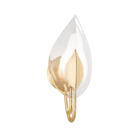 Hudson Valley Lighting Blossom 1 Light Wall Sconce 6.25 In. Gold Leaf 4801-GL