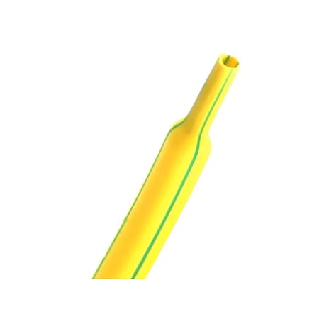 Kable Kontrol 2:1 Polyolefin Heat Shrink Tubing, 3/16in ID, 100ft L, Yellow / Green HS357-S100-YG