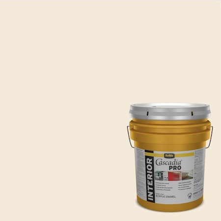 Rodda Paint Rodda Cascadia PRO Interior Paint and Primer in One, Flat, 5 Gallon, Artisan White 4100015-CA013/Artisan White