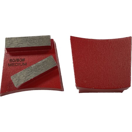 Vantage Product Diamond Grinding Disc for Fast Change Grinders, 2 Bar Segment, 60/80 Grit, Medium Bond M-FC-2B6080-M
