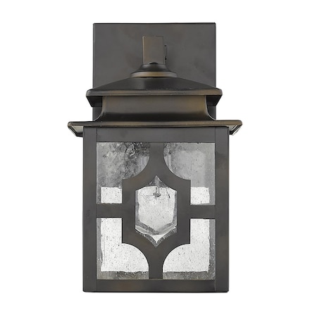 Homeroots Antique Bronze Outdoor Lantern Wall Light 398494