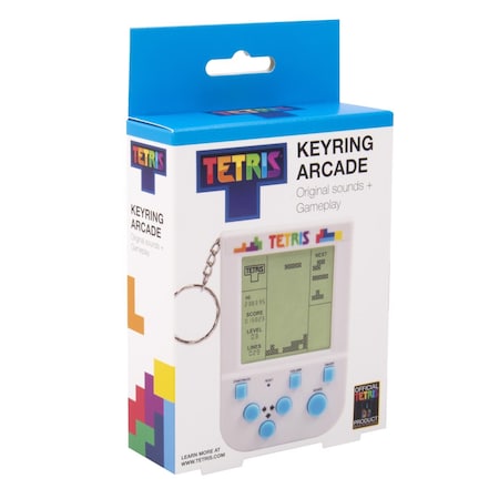 Tetris Fizz Key Ring Arcade Game White 320031