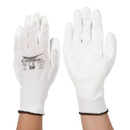 Condor Coated glove, Not Rated Abrasion Level, L 1 PR 60NM38