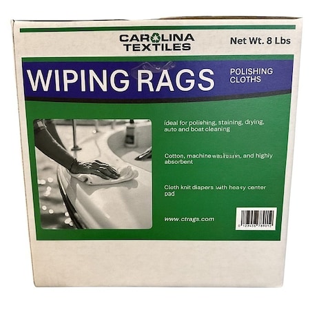 All Rags POLISHING CLOTH WHITE 8LB BOX N650-8HP