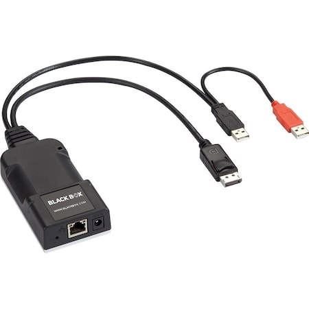 Black Box BLACK BOX ZEROU KVM OVER IP TRANSMITTER - DISPLAYPORT, SINGLE-MONITOR, USB 2.0, DIGITAL AU ACR500DP-T-R2