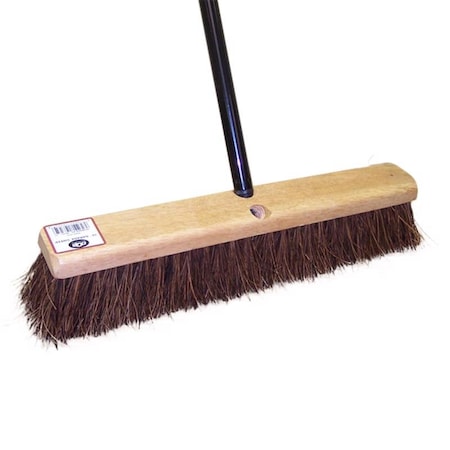 Dqb Heavy Duty Palmyra 18 in. Push Broom with 60 in Steel Handle 10P-001-025FOGP