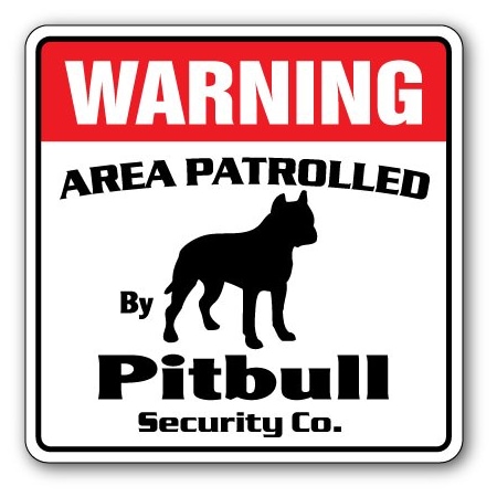 Signmission Pitbull, 8 Inch X 8 Inch, Decal D-8-WD-PITBULL