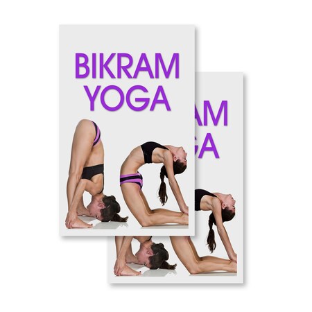 Signmission Bikram Yoga, Vinyl Decals Only 24 Inch x 36 Inch, Vinyl Decal, 2PK DSB-2436-2PACK-Bikram Yoga