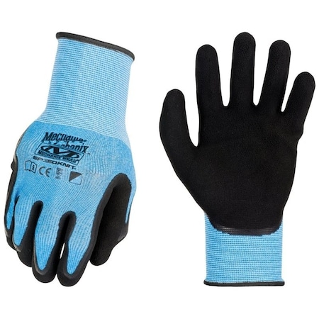 Mechanix Wear CoolMax SpeedKnit Work Gloves, Men's, L, XL, Latex Coating, Blue S1CB-03-540
