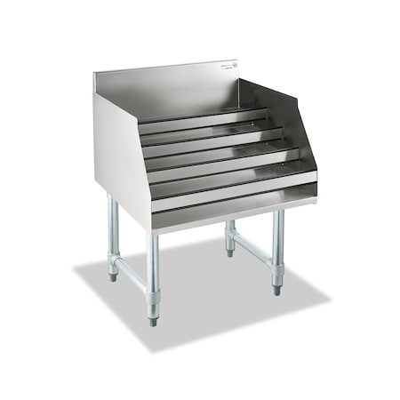 Steel Works Underbar Raised Liquor Bottle Display Unit, 32 9/32"W x 18"D SWLDR-1836