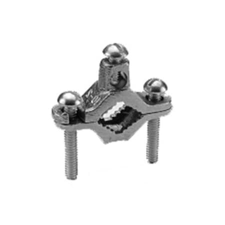 Burndy Cast Bronze Ground Clamp, Cable to Water Pipe or Tube C4