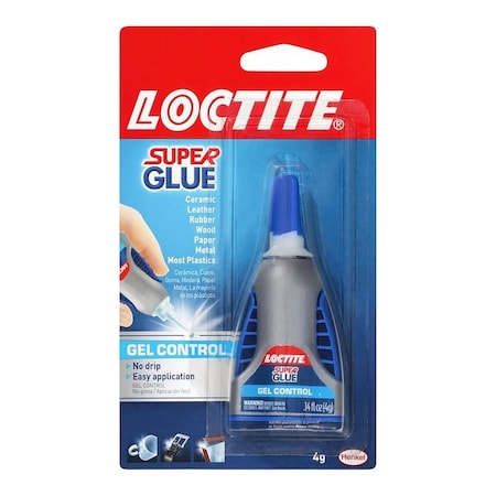 Loctite GEL CONTROL Super Glue Gel, Gel, Irritating, Clear, 5 g Bottle 234790