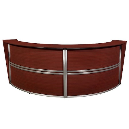 Regency Reception Desk, Steel Frame, 124 1/4 in W 77292MH
