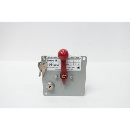 Hubbell REVERSING DRUM SWITCH 120/240/480/600V-AC FJ103254A