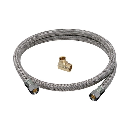 Pinpoint 0.37 in. Dia. Speedi Plumb Plus Steel Dishwasher Connector PI2739981