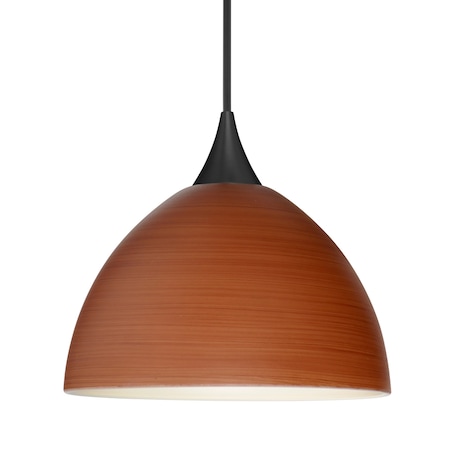 Besa Lighting Besa Brella Pendant, Cherry, Black Finish, 1x 50W MAX GY6.35 Base 1XT-4679CH-BK