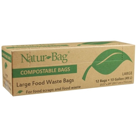 Natur Bag NATUR-TEC Trash Bag, 13 gal Capacity NT1075-RTL-00007