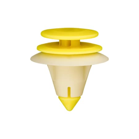 Auveco Door Trim Panel Retainer Yellow And White Nylon, 25PK 20515