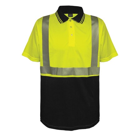 Reflective Apparel ANSI Type R Class 2 Short Sleeve Polo Shirt with 3M Scotchlite Comfort Trim 302CT-LB-4X