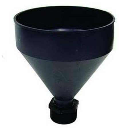 Zeeline 3 qt Polyethylene Drum Funnel Threaded for 2 in. NPT Opening - Black 769