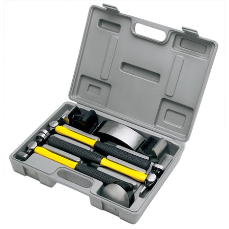 Performance Tool 7 pc. Auto Body Repair Kit, Sheet Metal Hammers, Dollies, Auto Repair M7007