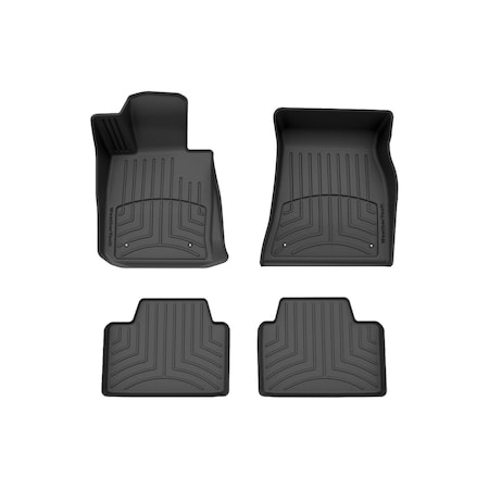 Weathertech Black, Front and Rear FloorLiner HP 441530-1-2IM