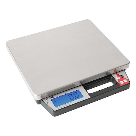 Taylor Food Scale, Backlit LCD, 0.01 kg/0.5 oz TE5010