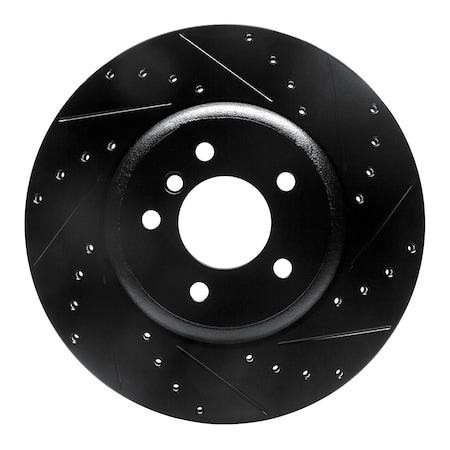 Dynamic Friction Co DFC Brake Rotor - Drilled and Slotted - Black 633-31064R