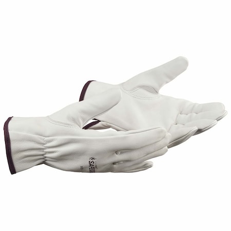 Jj Keller Women's Leather Work Glove, Keystone Thumb, Medium, SAFEGEAR 68861