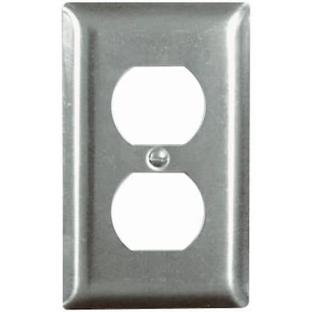 Legrand Wallplate, 1 -Gang, 302 Stainless Steel, Smooth SS8CC50