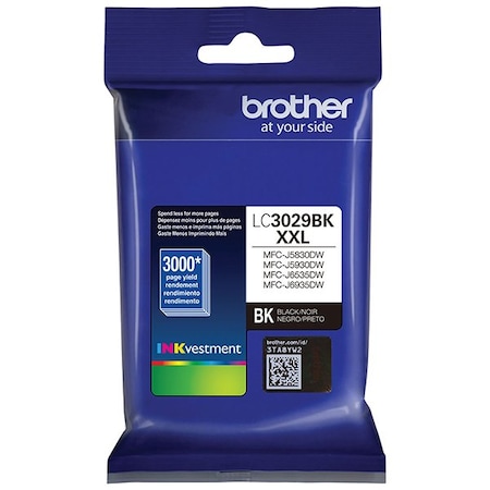 Brother MFC-J5830DW, J6535DW Ultra High Yield Black Ink Cartridge, 3,000 Yield LC3029BK