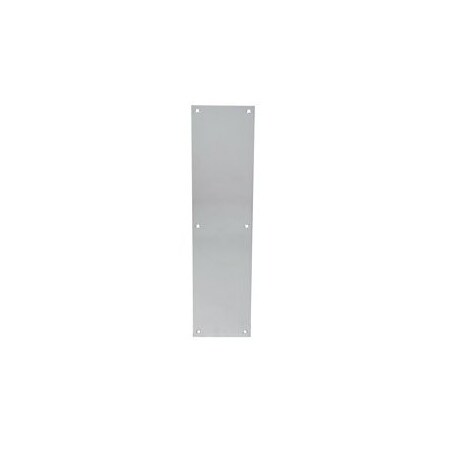 Trimco Push Plate 4in x 16in, 628/US28 Satin Aluminum 1001-3-628