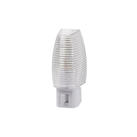 Amertac Night Light Manual Plug-in Faceted Incandescent White 71053