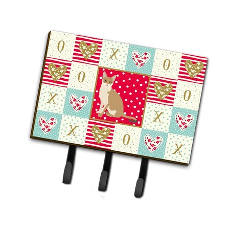 Carolines Treasures 6 x 2 x 9 in. Singapura Cat Love Leash or Key Holder CK5789TH68