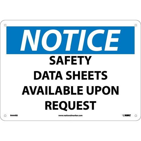 Nmc Notice Safety Data Sheets Available Sign N444RB