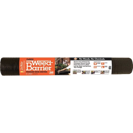 Dewitt Weed Barrier 3 Ft. W. x 50 Ft. L. Polyester 20-Year Premium Weed Control Landscape Fabric DWB19350