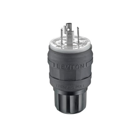 Leviton Industrial Grade Wetguard Plug 20 Amp, 480 Volt 3-Phase 26W76-B