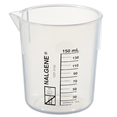 Nalgene Beaker, Plastic, Colorless, PK48 1201-0150