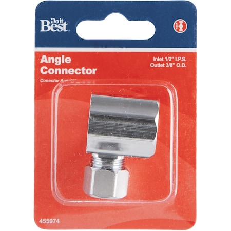 Do It Best 1/2'' FIP X 3/8'' OD Angle Connector DIB76PCLF