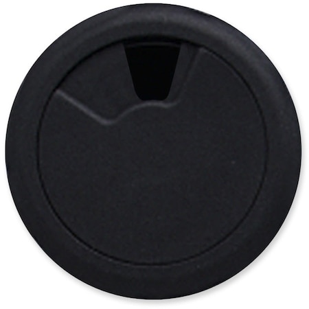 Master Caster Grommet, Desk, 2 3/8 In Dia, 1 1/8 In H, Blk 00202