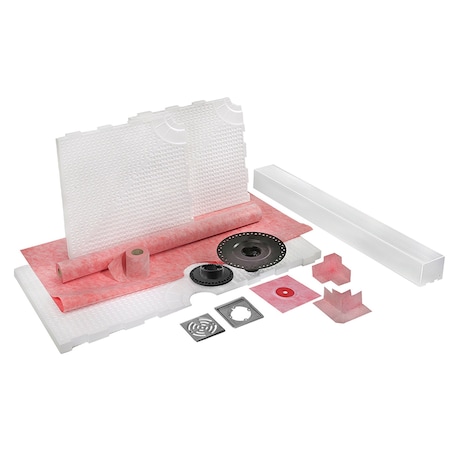 M-D Building Products 48 in. x 48 in. PROVA-SHOWER KIT ABS Center Drain TT8206STS05ES