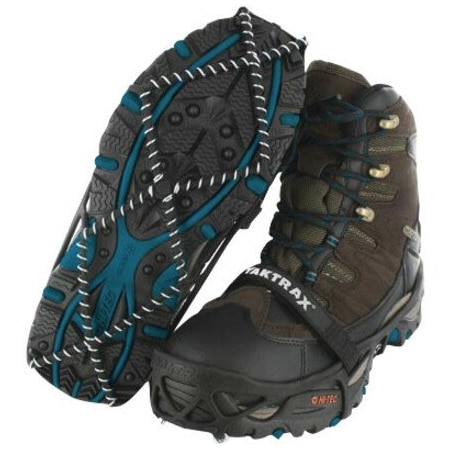 Yaktrax Pro Unisex Rubber/Steel Snow and Ice Traction Black L Waterproof 1 pair 08613