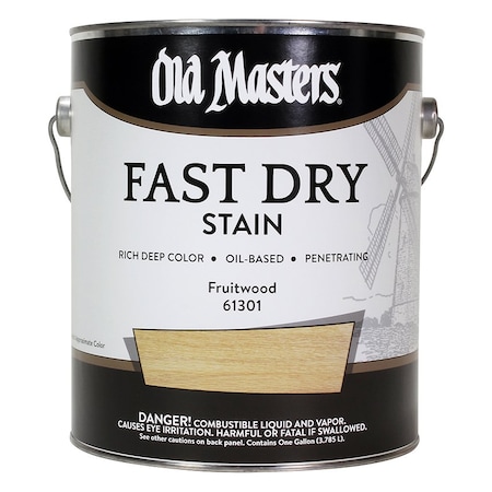 Fast Dry Stain Gal Old Masters Fruitwood Interior Oil-Based Wood Stain 61301