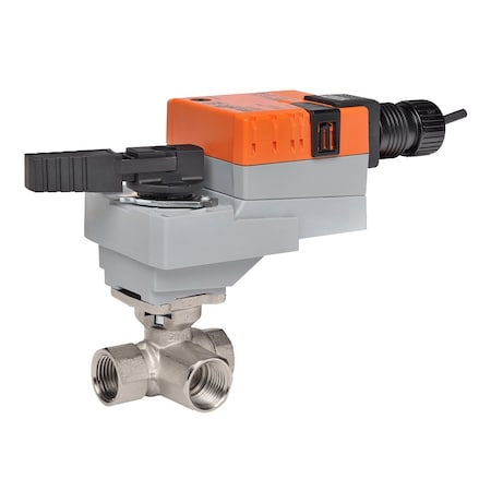 Belimo CCV 0.5in 3 Way 16 Cv w/ Non-Spring 24V B316+LRQX24-MFT