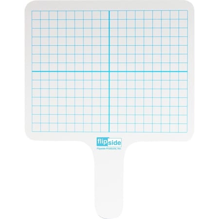 Flipside Rectangular Graph Dry Erase Answer Paddle, Classpack, 24PK 18244