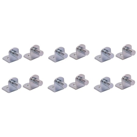 Prosource Shelf Support 20 lb, Steel, Silver, Riveted Pin Mounting 25233ZCH-PS