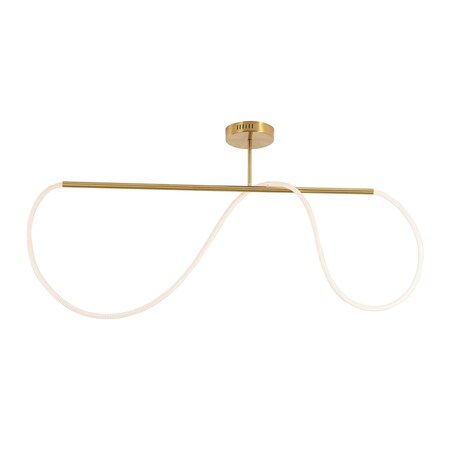 Jonathan Y Alessio 48" Contemporary Minimalist 360 Adjustable Silicone Neon Rope Dimmable Linear Integrated LED JYL7138A