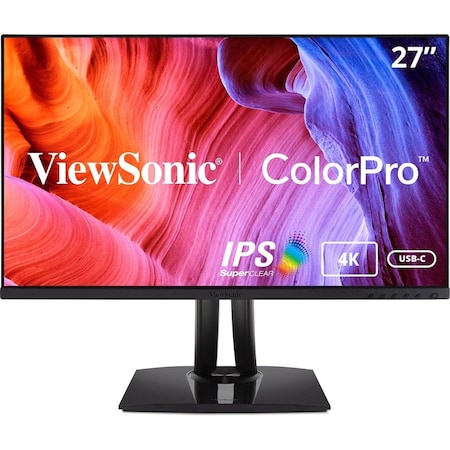 Viewsonic 27" 4K UHD Professional Graphic Design Monitor with USB-C, 3840 x 2160 Resolution. VP27564K