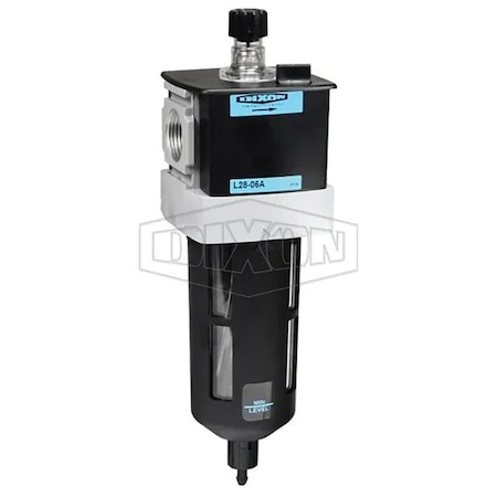 Dixon Wilkerson by EconOmist Standard Lubricator, 3/4 in NPT/BSPP-G Port, 200 SCFM Flow Rate, 150 psi Pres L28-06A