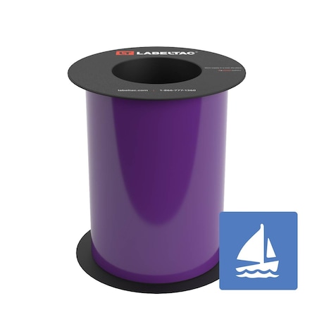 Labeltac Marine Supply 7in x 75ft LT9, Purple LT709MN-C